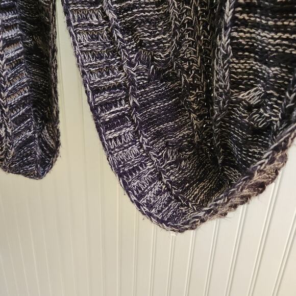 Forever 21 Heathered Grey Chunky Knit Oversized Relaxed Cardigan - Picture 4 of 7